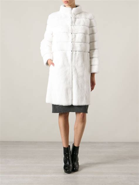 fendi fur jacket white|what fur does fendi use.